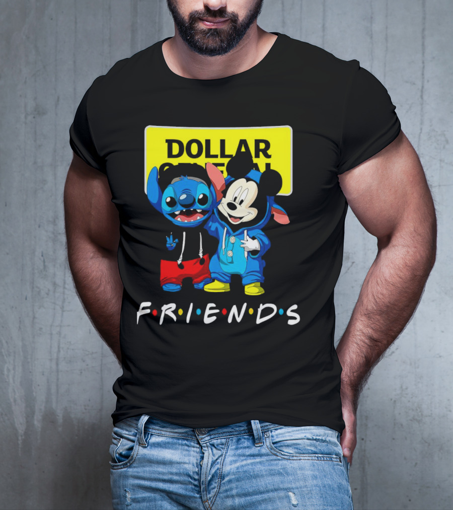 Stitch Mickey Friends Dollar General T-Shirt