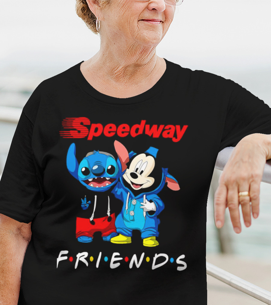 Speedway Friends Stitch Mickey T-Shirt