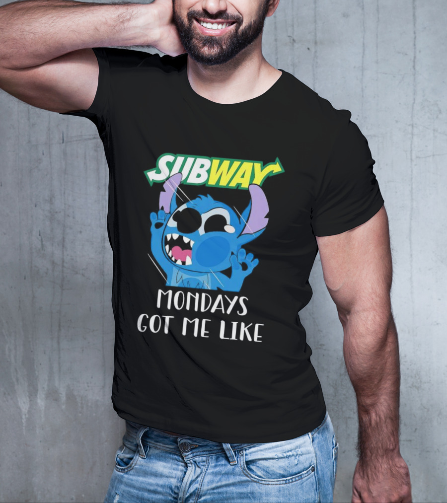 SUBWAY Mondays Got Me Like Stitch Reaction T-Shirt