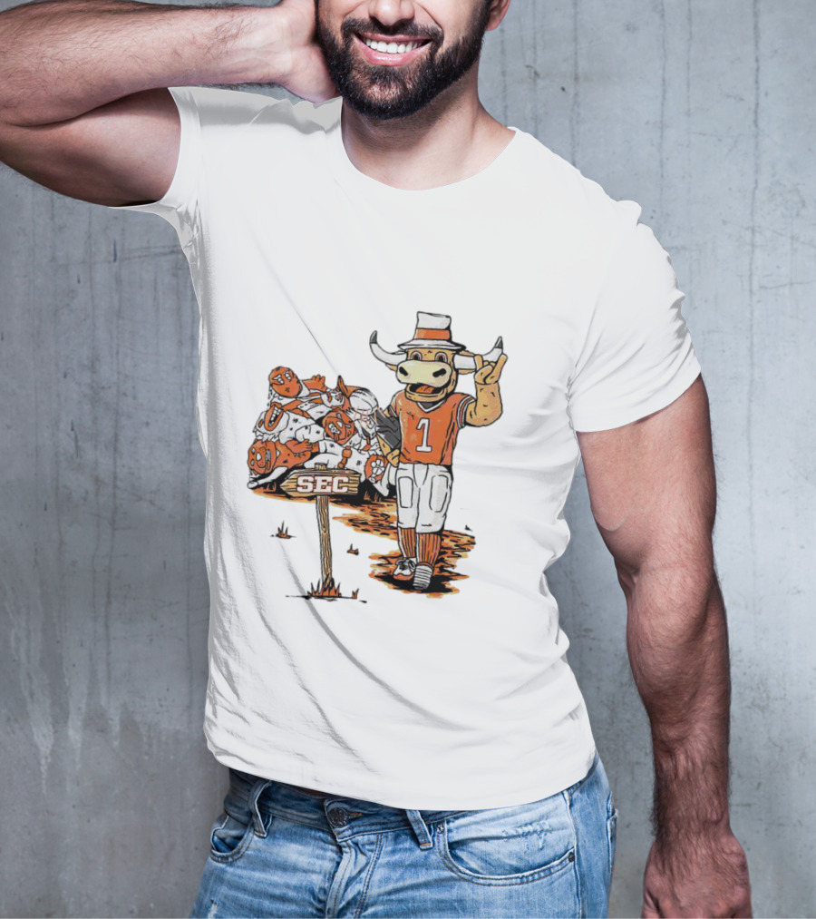 Texas Longhorns SEC Conference Champs Bull Mascot Sports T-Shirt