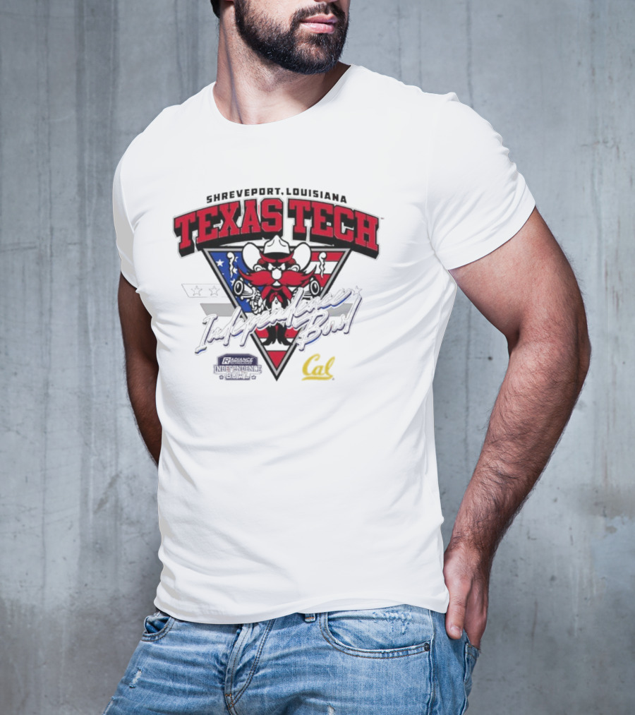 Texas Tech Shreveport Louisiana Red Raider American Script Cal T-Shirt