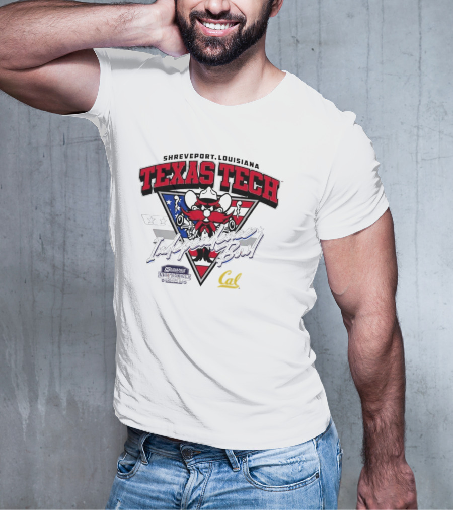 Texas Tech Shreveport Louisiana Red Raider American Script Cal T-Shirt