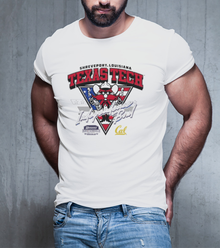 Texas Tech Shreveport Louisiana Red Raider American Script Cal T-Shirt
