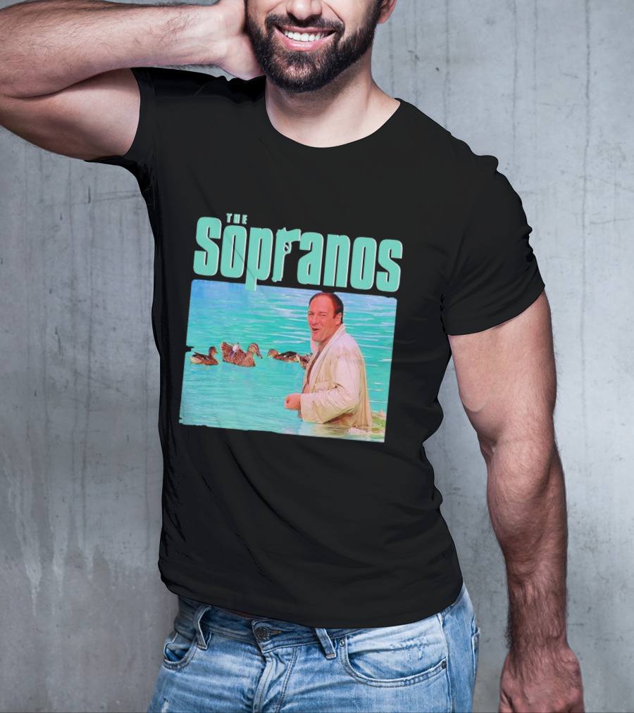 The Sopranos Tony In Water With Birds T-Shirt