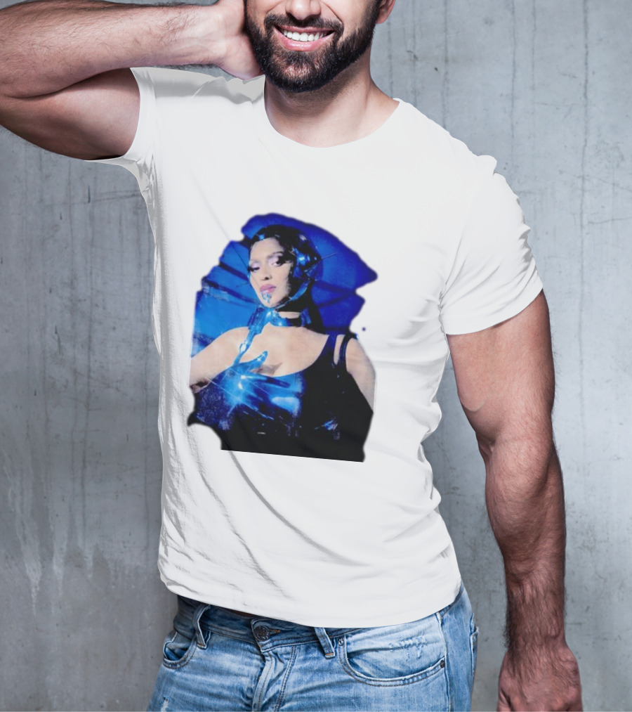 Robo Beyonce Futuristic Cyborg Aesthetic T-Shirt