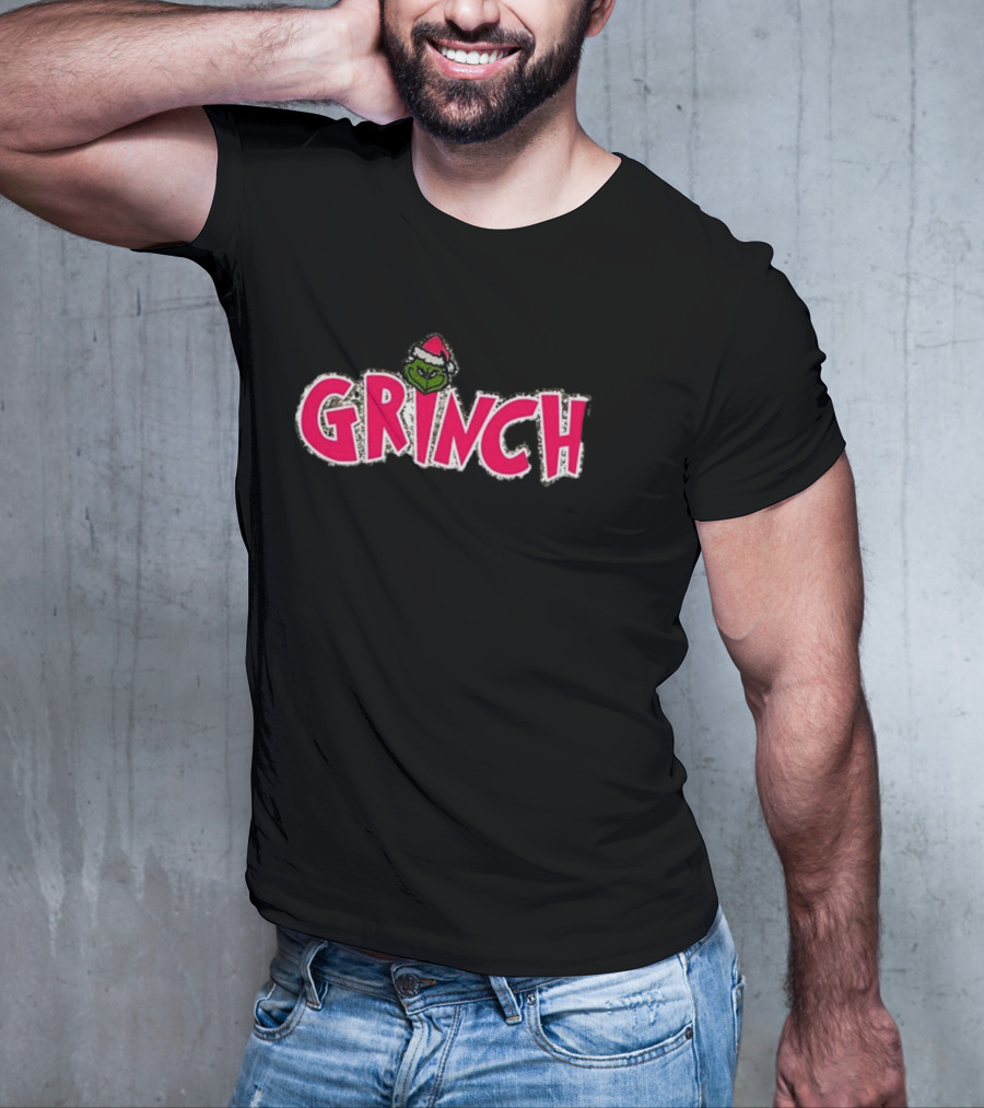 Southern Shack Grinch Pink Christmas T-Shirt