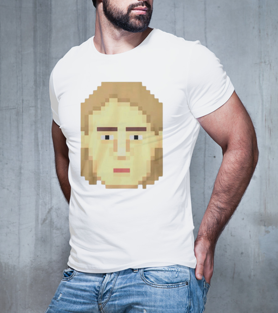 Dadi Freyr Pixel Art 8 Bit Style Face T-Shirt