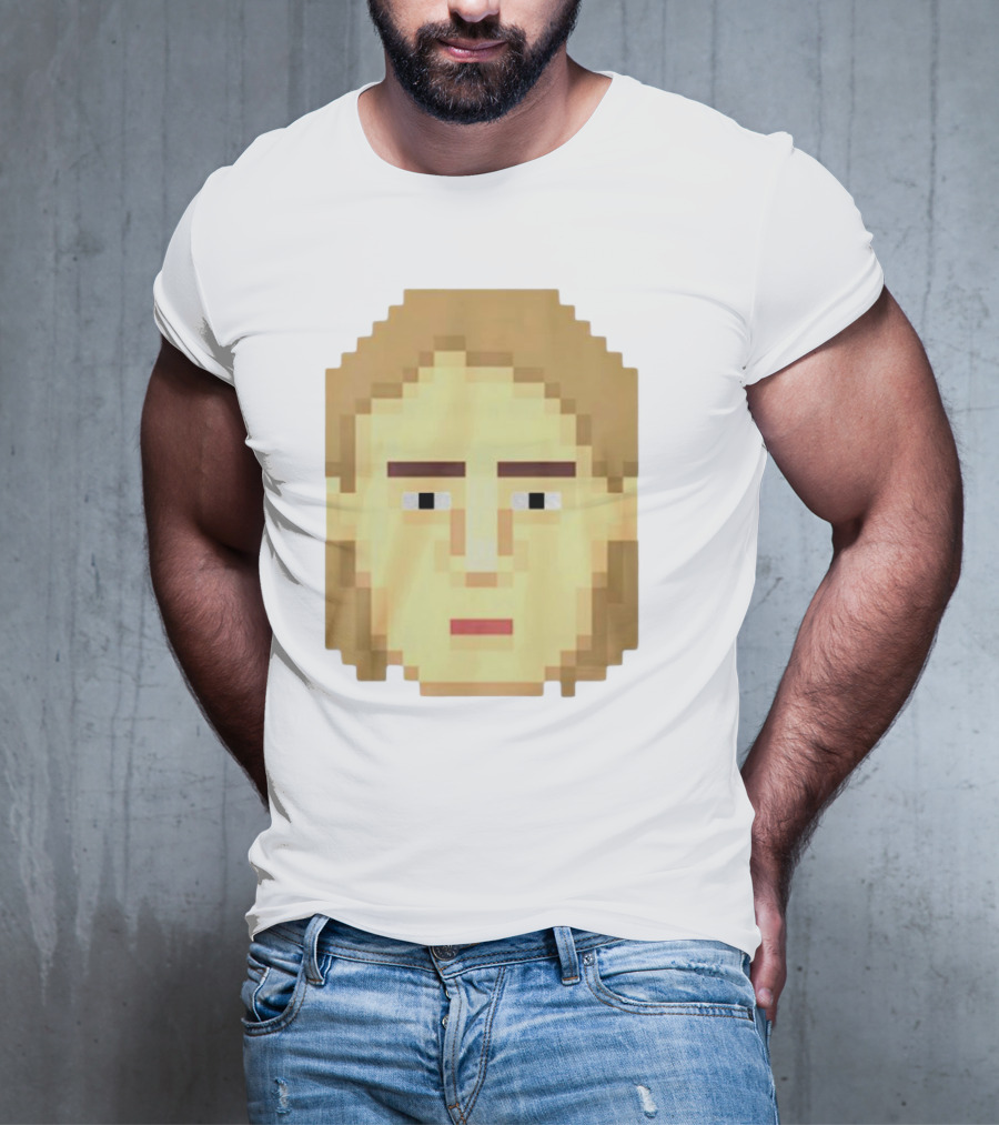 Dadi Freyr Pixel Art 8 Bit Style Face T-Shirt