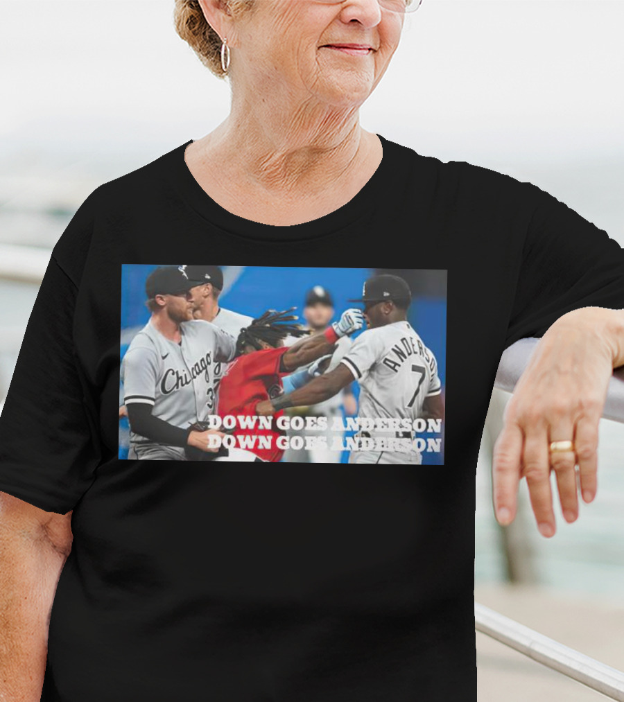 Ramírez Down Goes Anderson Chicago Baseball Confrontation T-Shirt