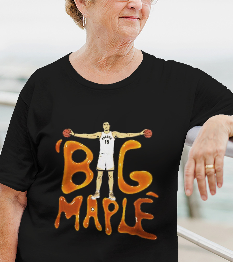 Big Maple Zach Edey Purdue Basketball Number 15 T-Shirt
