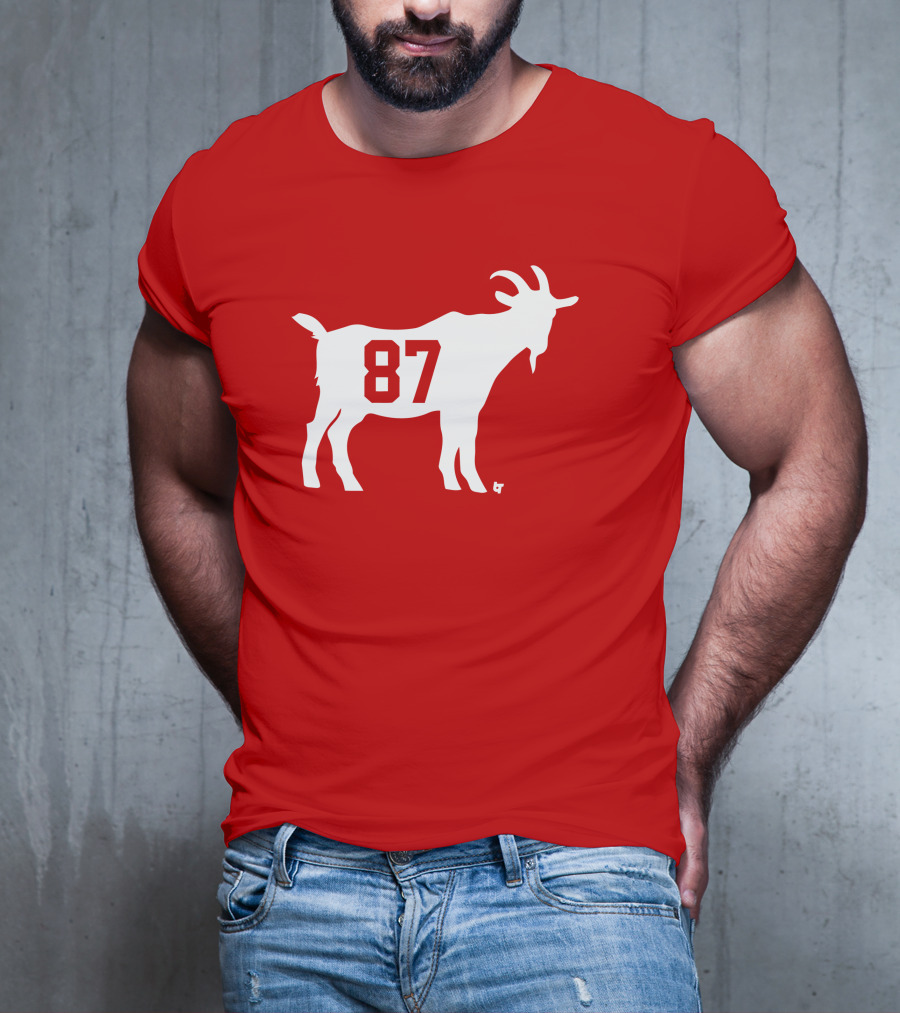 Travis Kelce GOAT 87 Football Legend T-Shirt