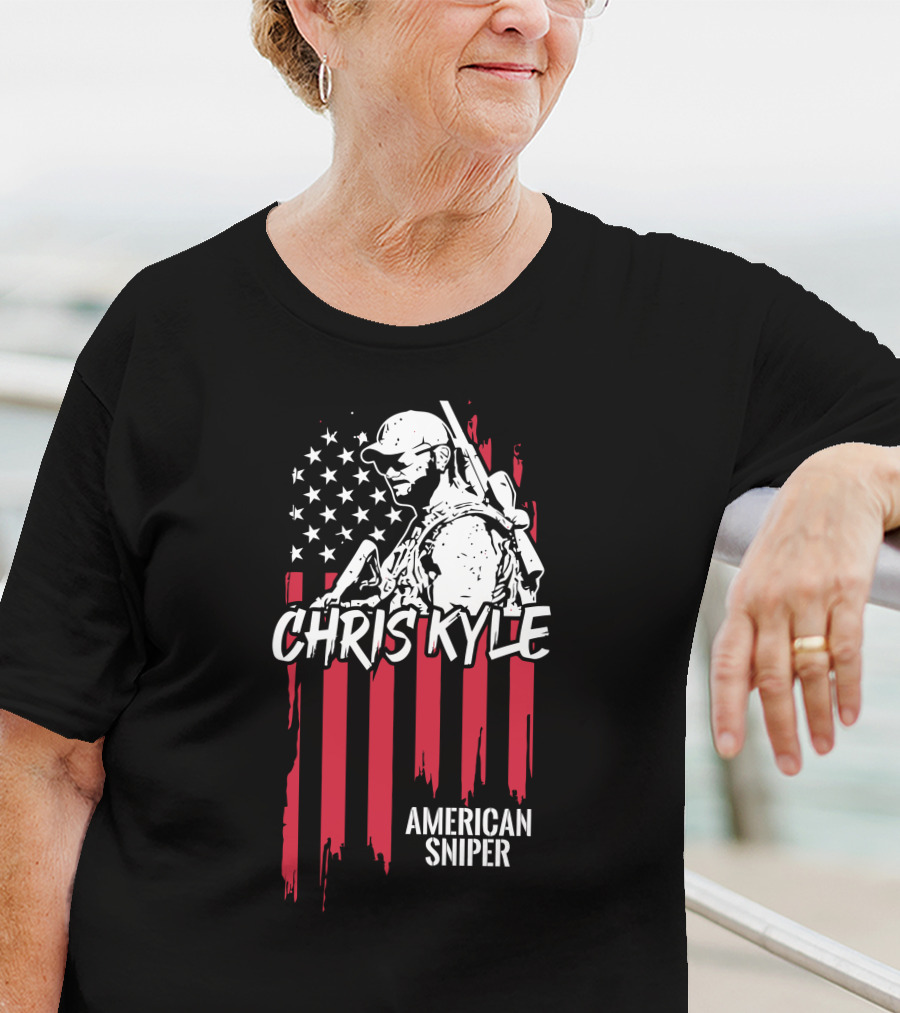 Chris Kyle American Sniper CK Flag T-Shirt
