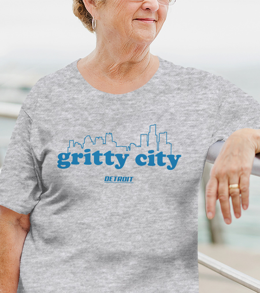 Gritty City Detroit Skyline T-Shirt