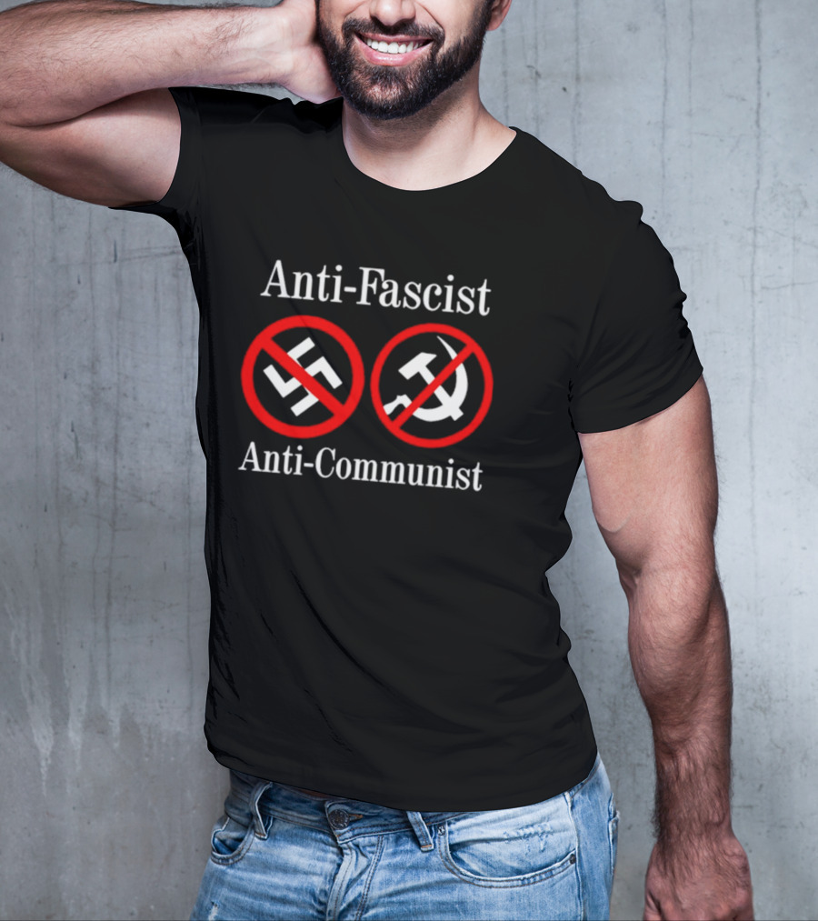 Anti-Fascist Anti-Communist Symbolic Opposition T-Shirt