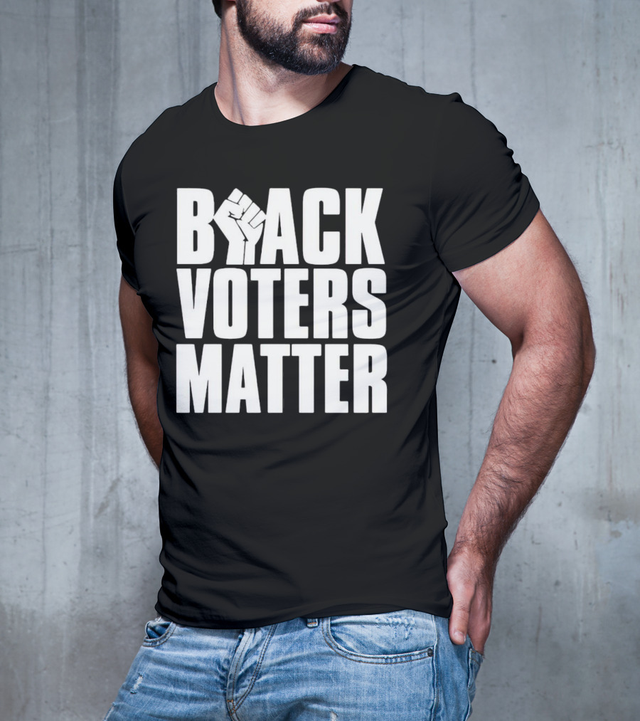Black Voters Matter Fist Symbol Advocacy T-Shirt