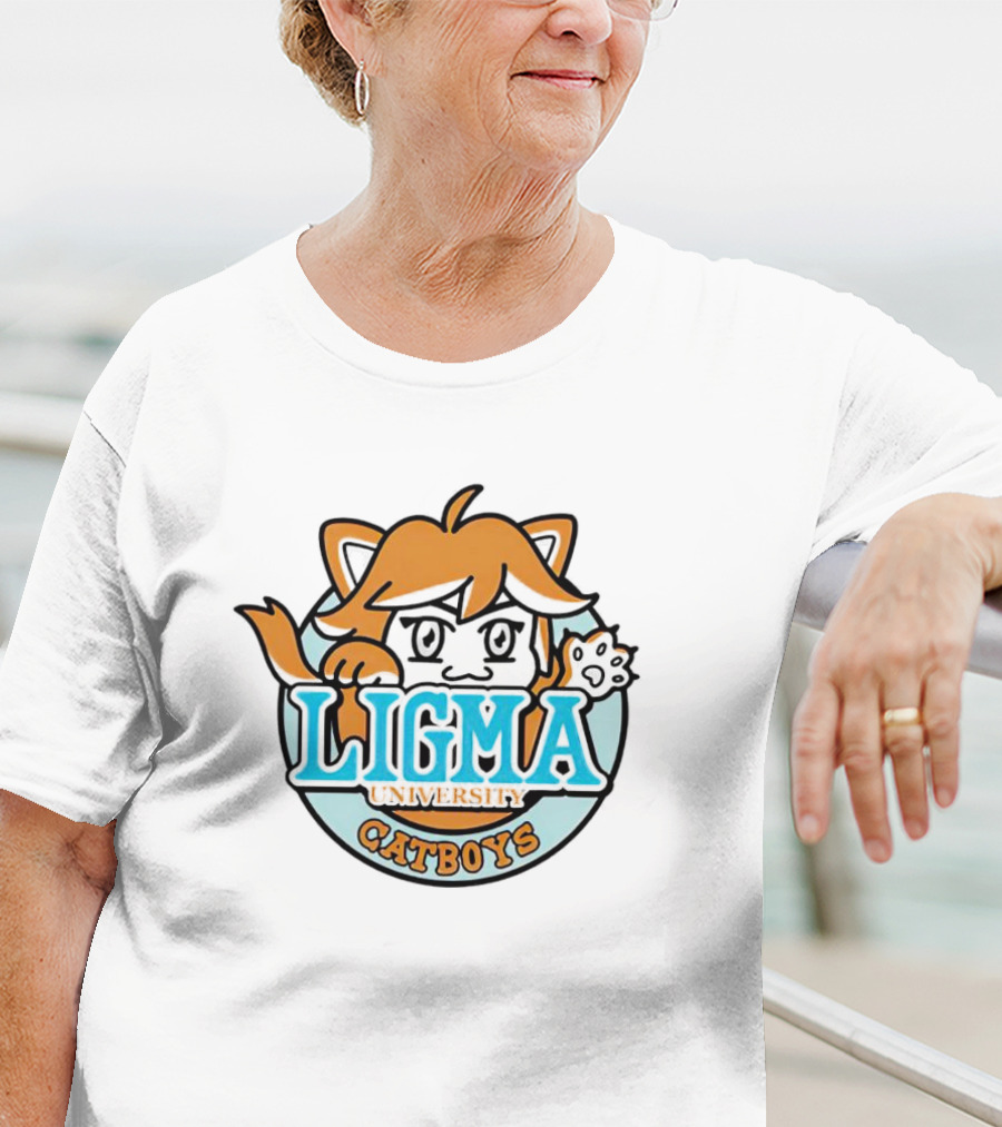 Ligma University Catboys Cute Cartoon T-Shirt