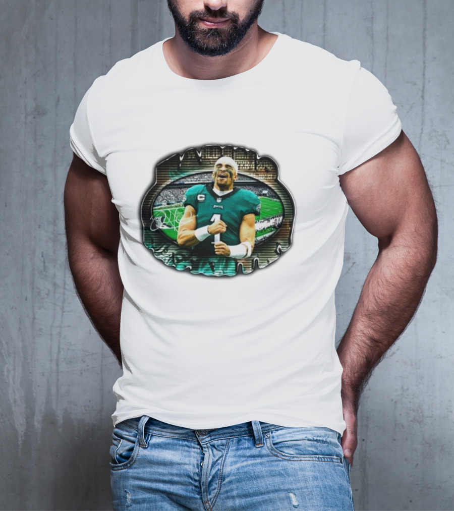 Marino Infantry Jalen Hurts Philadelphia Eagles Jersey Football Stadium T-Shirt