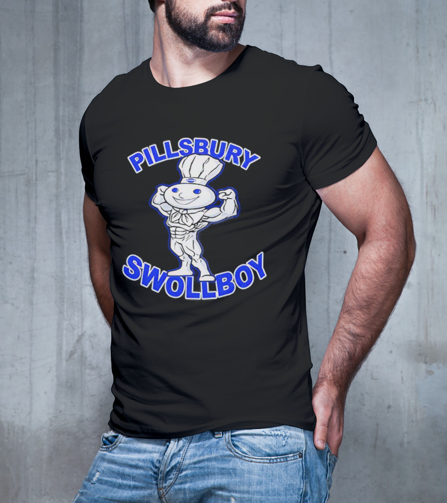 Pillsbury Swole Boy Buff Character Flexing Muscles T-Shirt