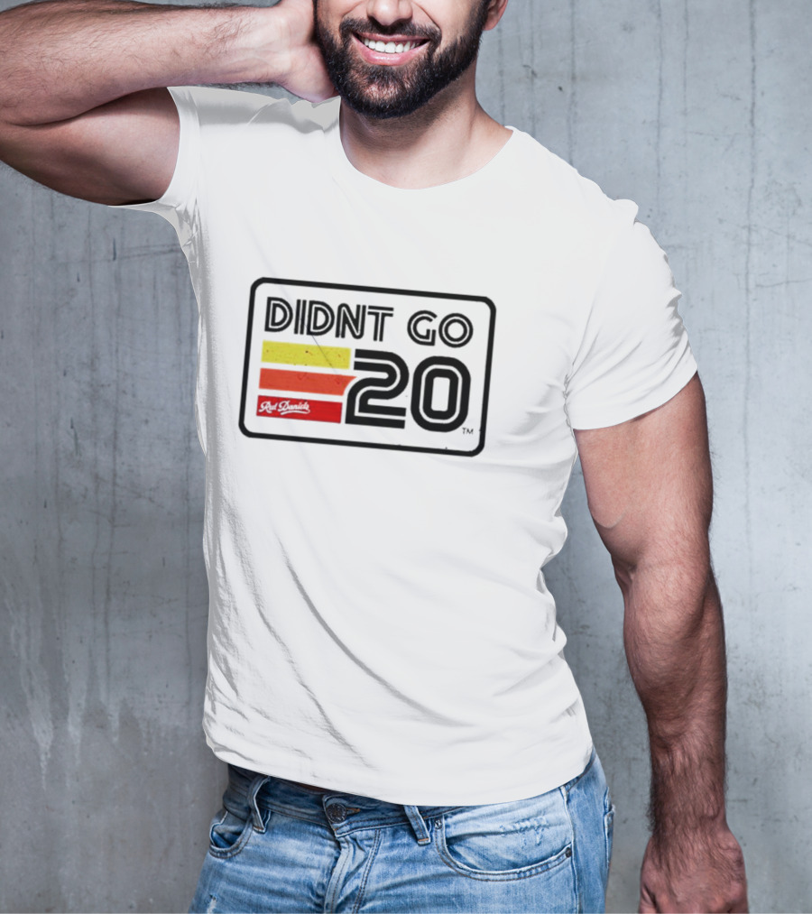Didn't Go Rut Daniels 20 Racing Stripes Retro Motif T-Shirt