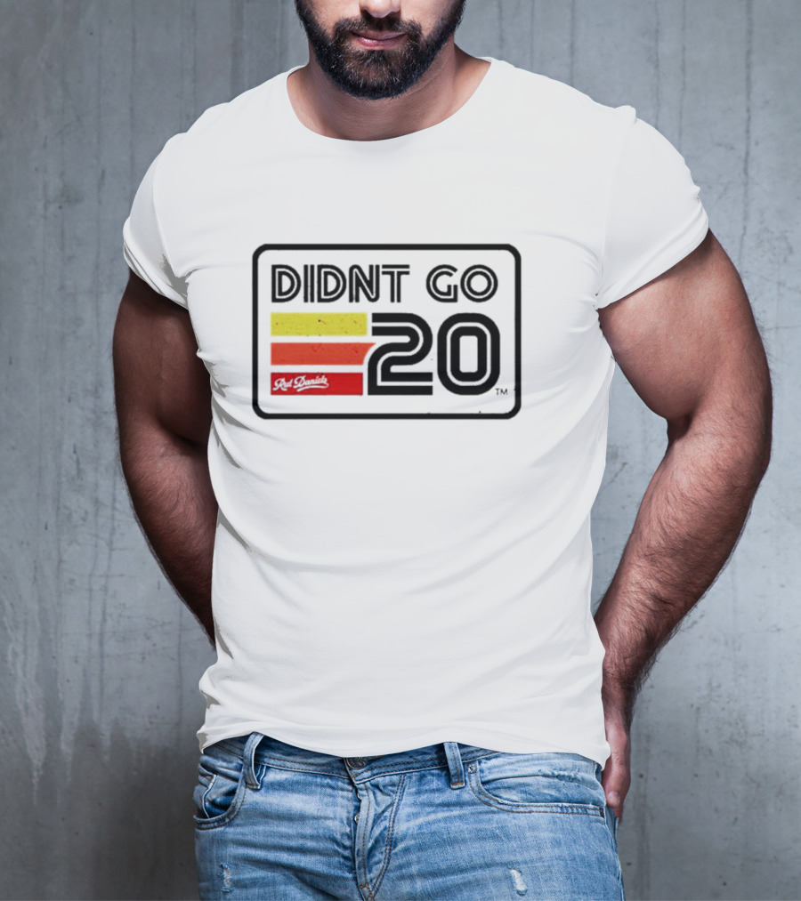 Didn't Go Rut Daniels 20 Racing Stripes Retro Motif T-Shirt