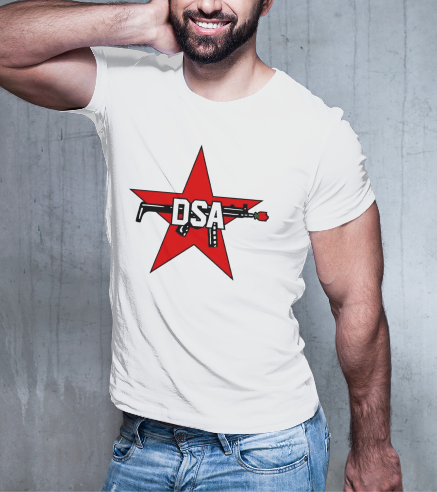 DSA Red Star Rifle Rose Emblem T-Shirt