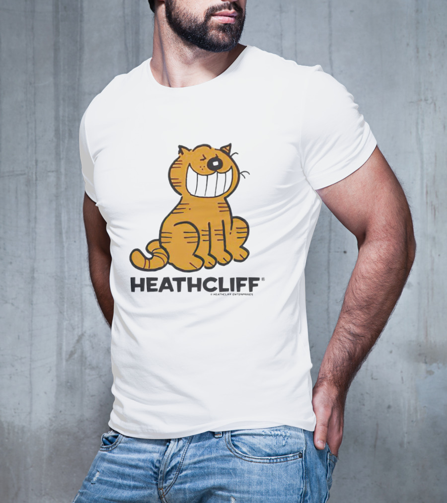 Heathcliff Cartoon Character Grinning T-Shirt