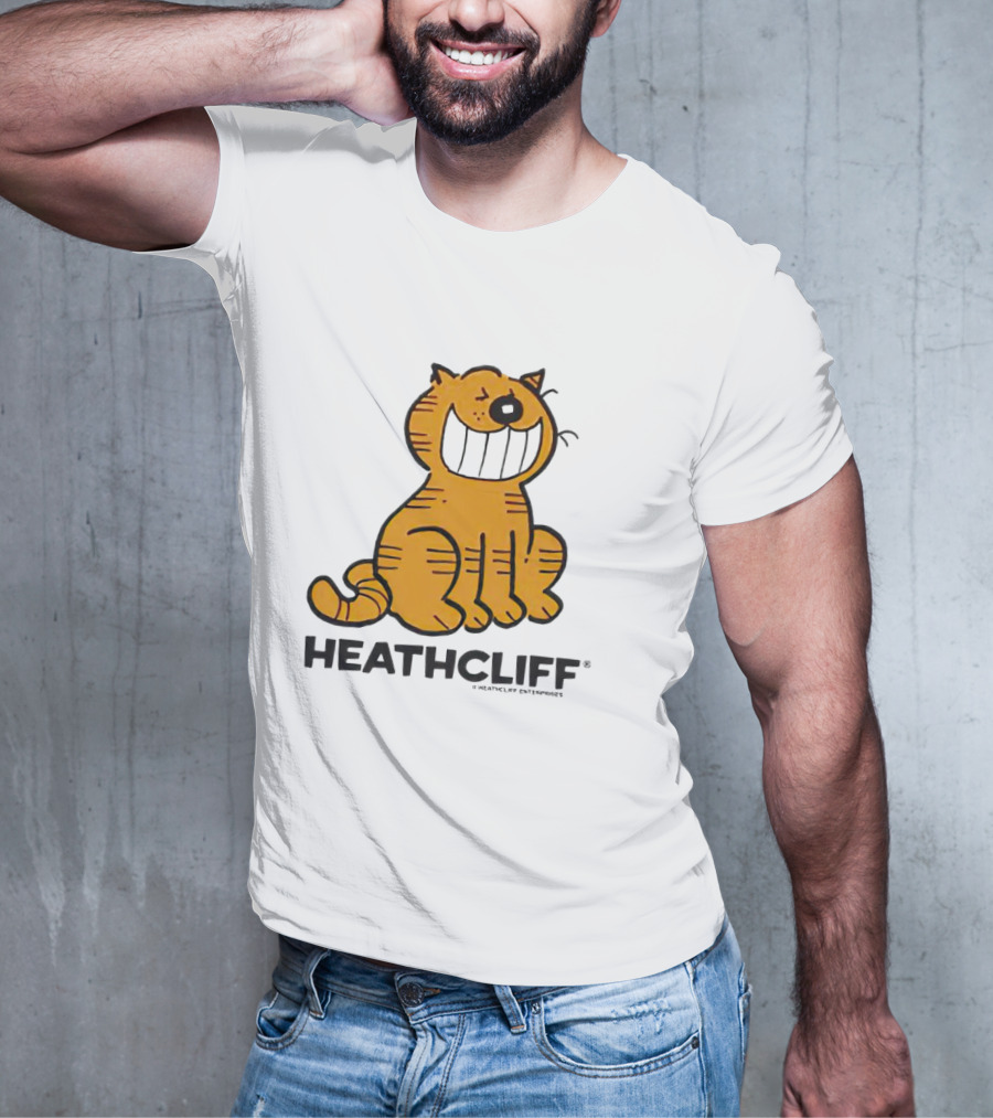 Heathcliff Cartoon Character Grinning T-Shirt