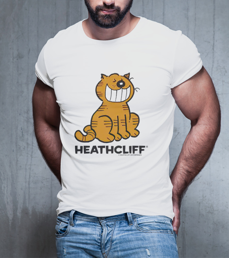 Heathcliff Cartoon Character Grinning T-Shirt