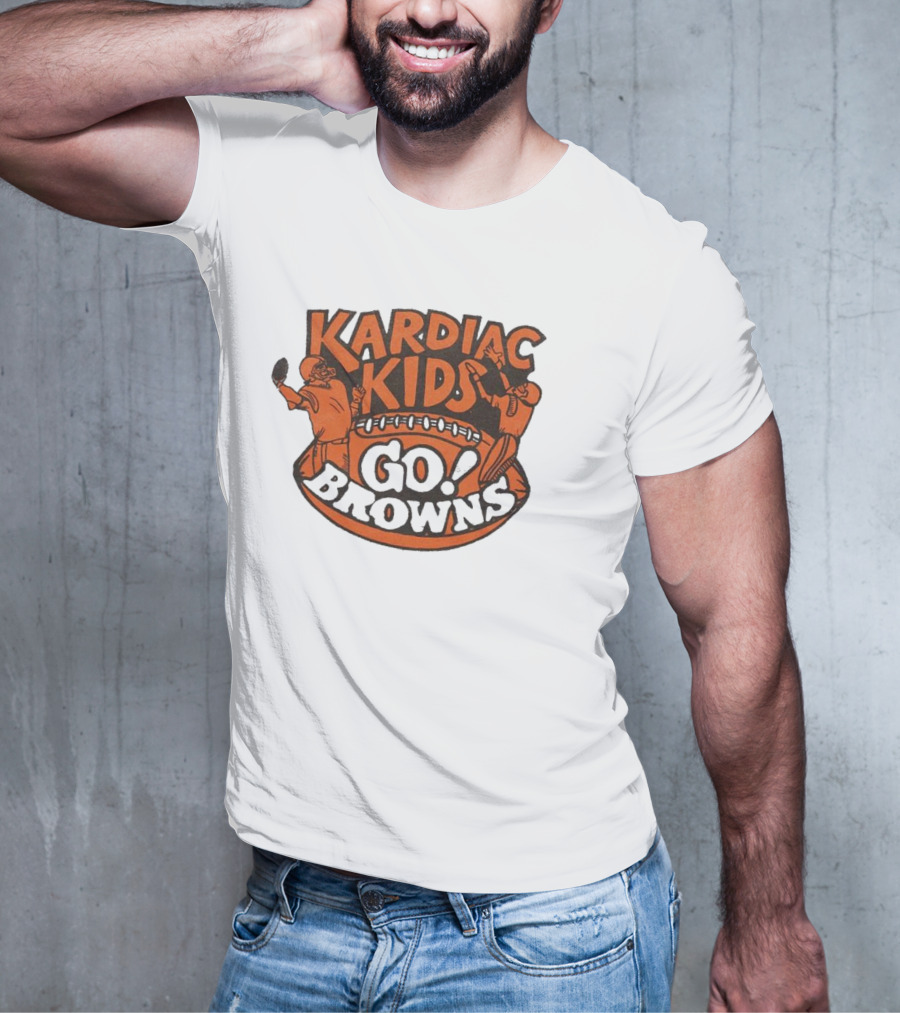 Kardiac Kids Go Browns Football T-Shirt