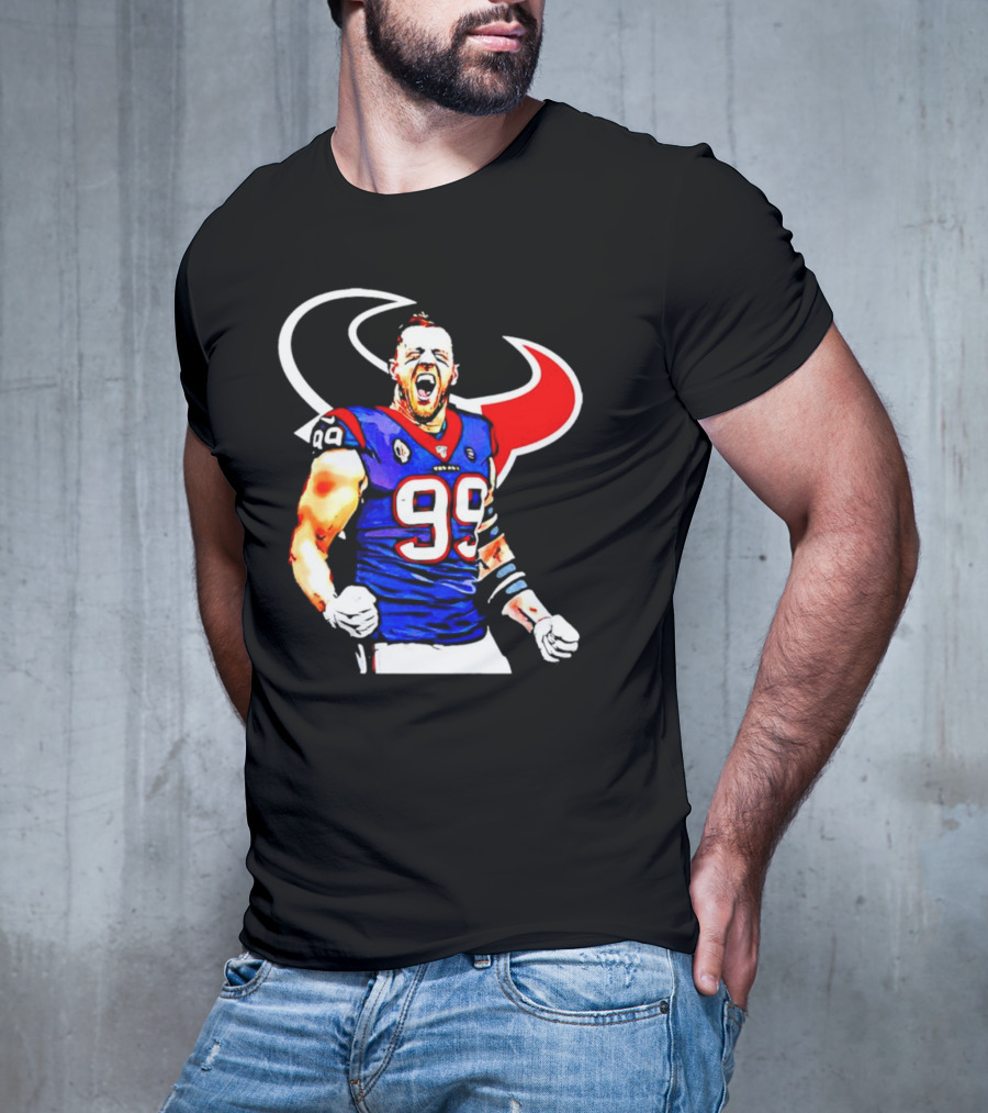 Justin James Watt Houston Texans 99 Jersey T-Shirt