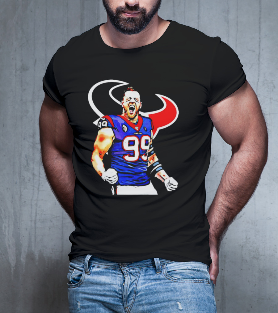 Justin James Watt Houston Texans 99 Jersey T-Shirt
