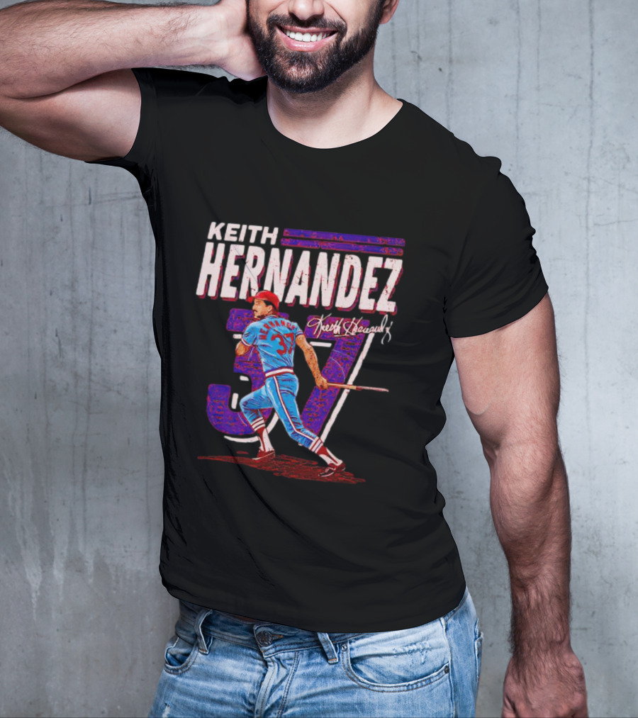 Keith Hernandez 37 Baseball Signature T-Shirt