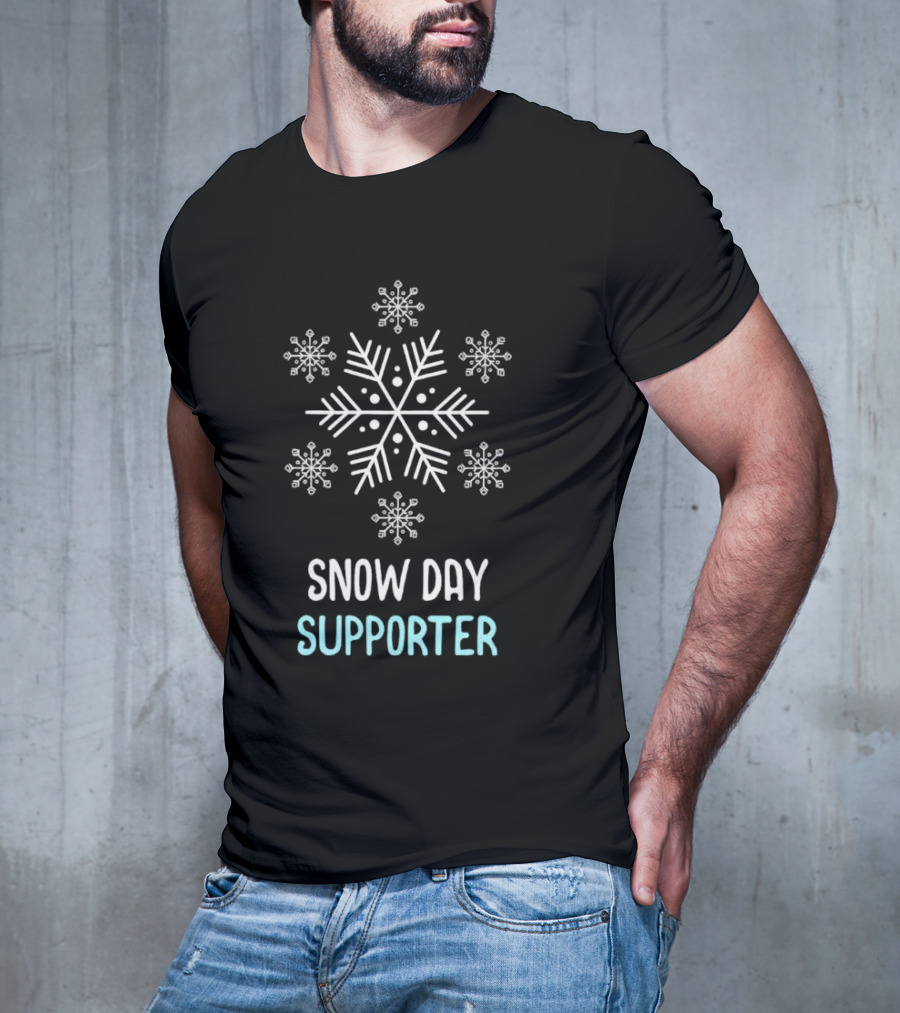 Snowflake Snow Day Supporter Christmas T-Shirt