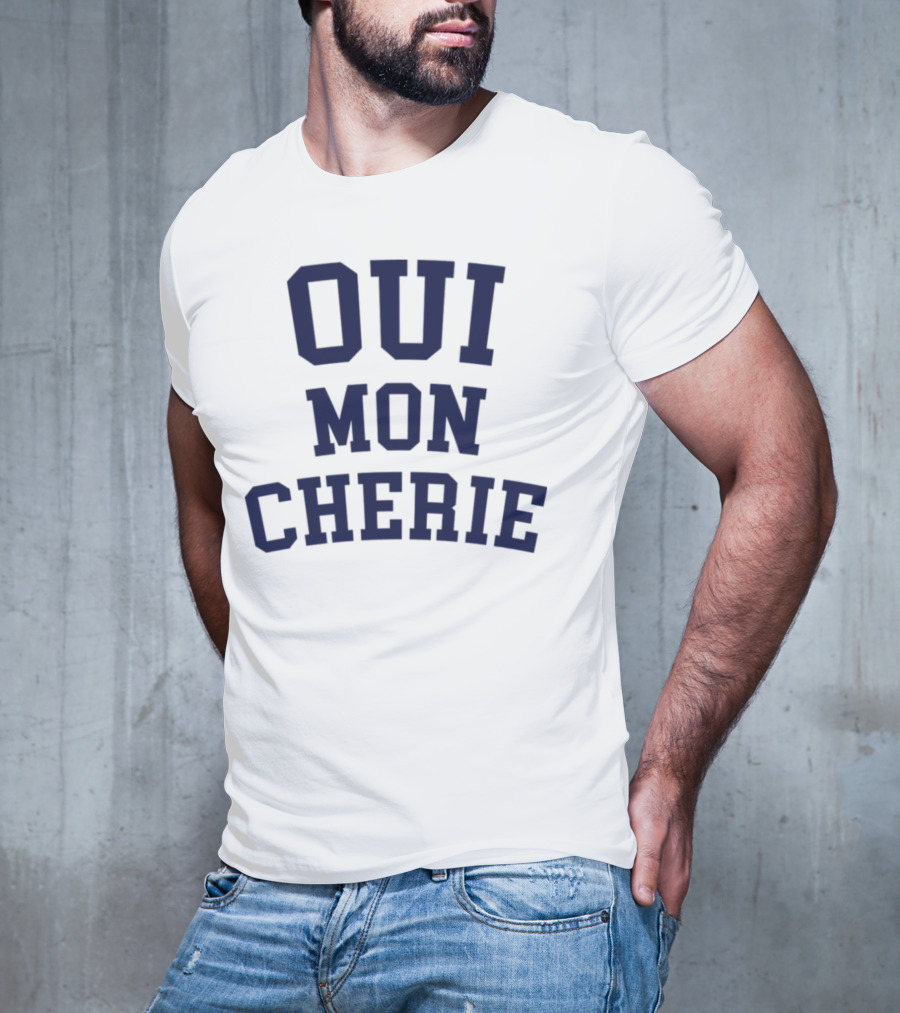 Oui Mon Cherie Retro Varsity T-Shirt