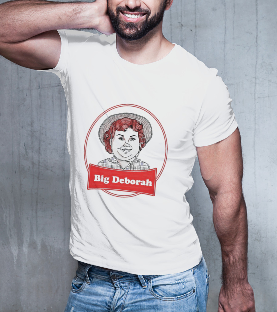Big Deborah Vintage Cartoon Character In Red Circle T-Shirt