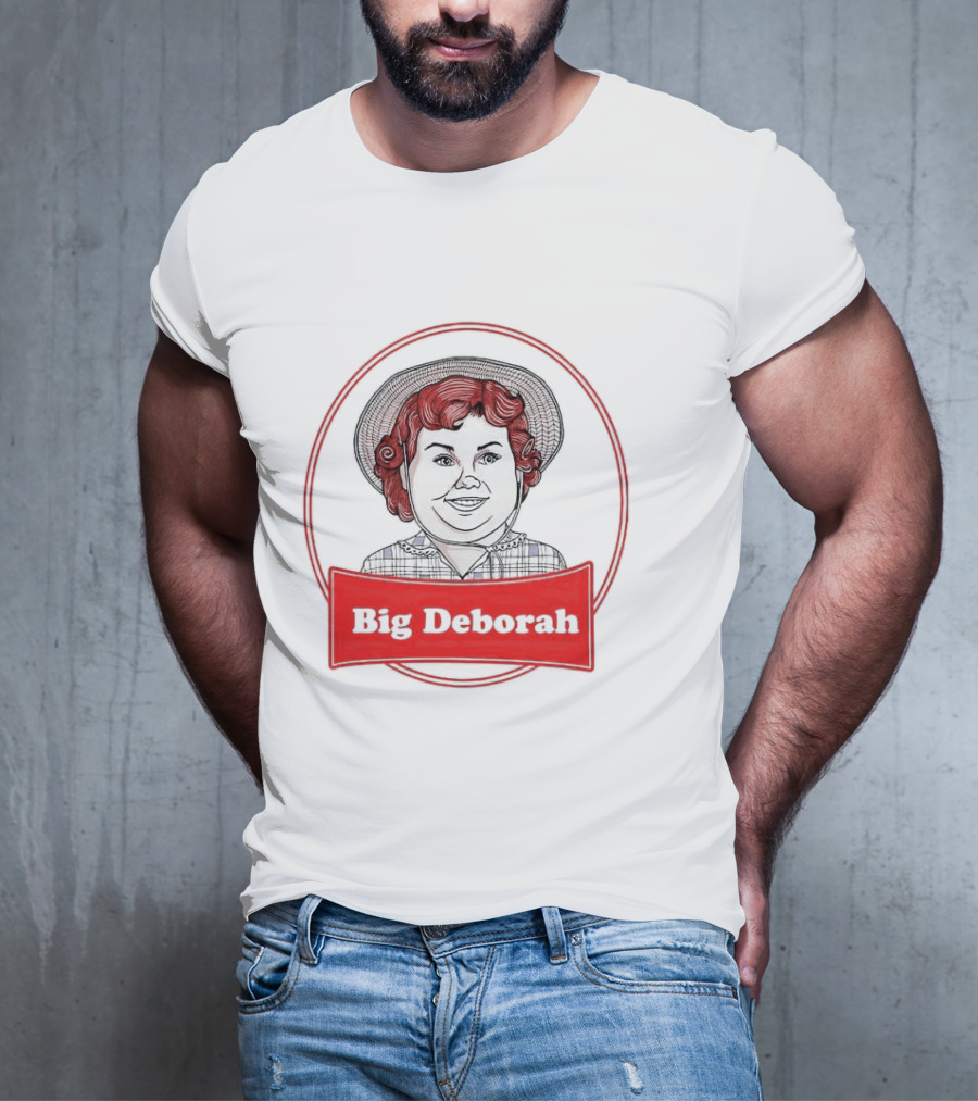 Big Deborah Vintage Cartoon Character In Red Circle T-Shirt