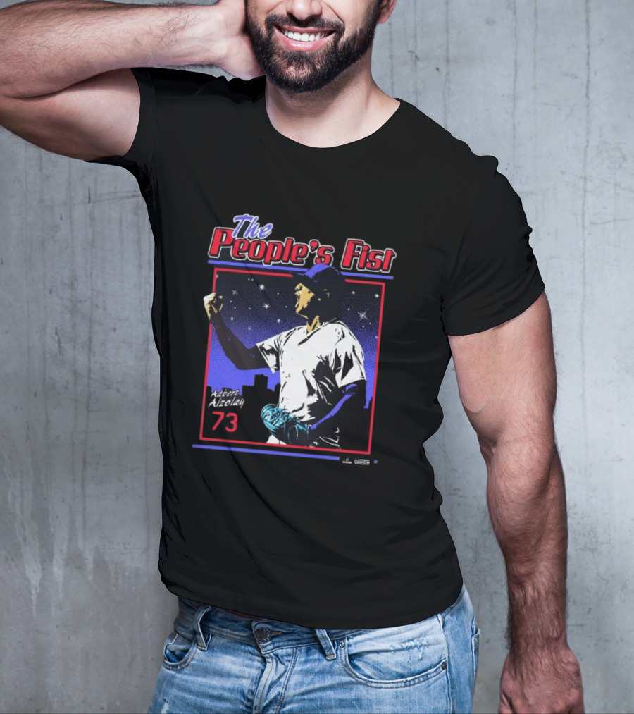 The People's Fist Adbert Alzolay 73 Baseball Hero T-Shirt