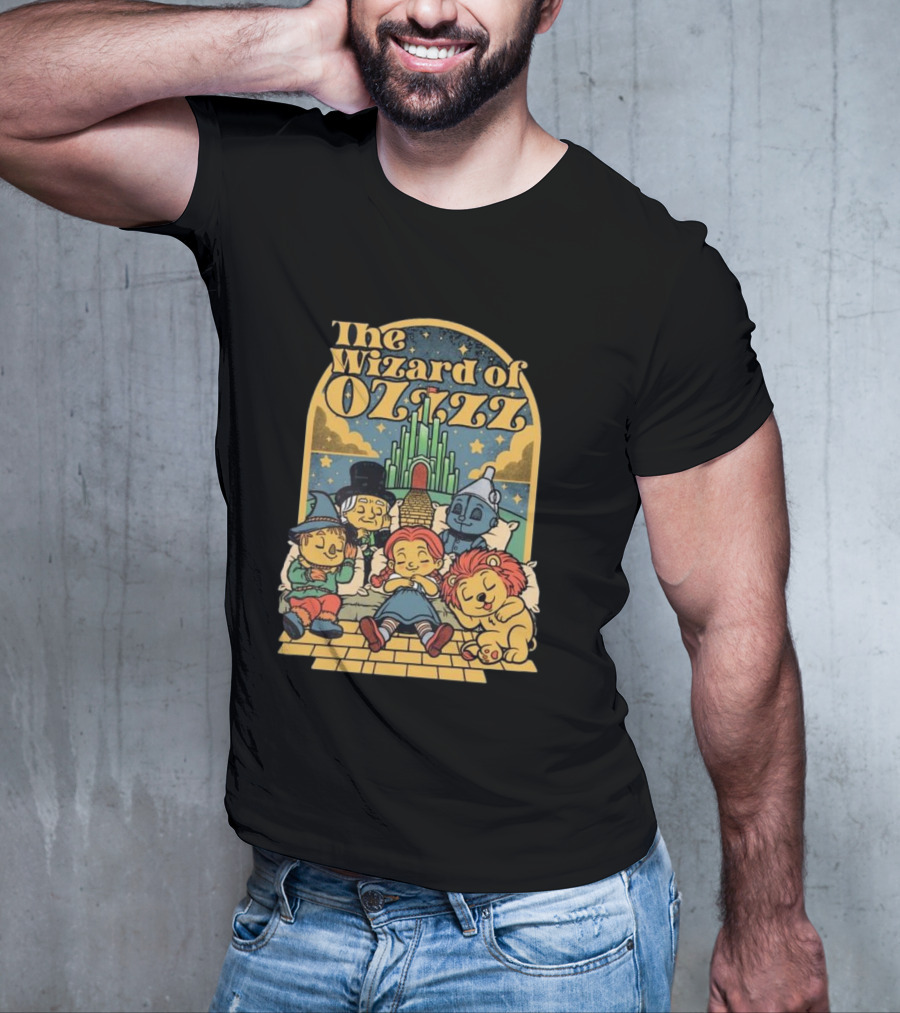 The Wizard Of Ozzzz All Characters Sleeping By Emerald City T-Shirt
