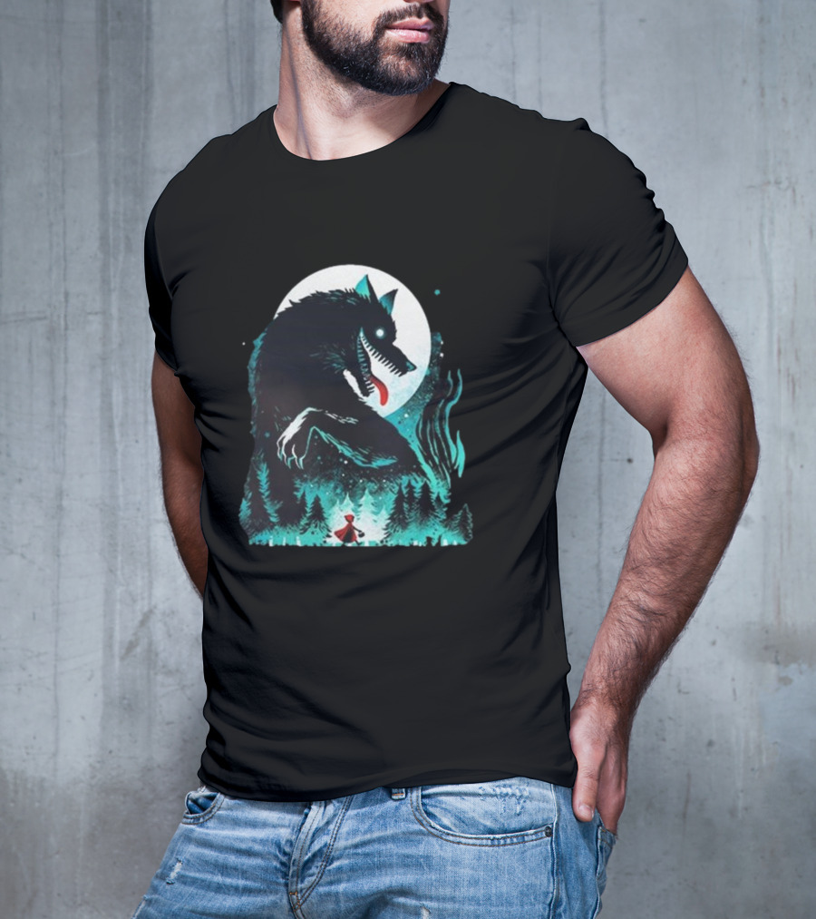 The Wolf Tale Moonlit Forest Encounter T-Shirt