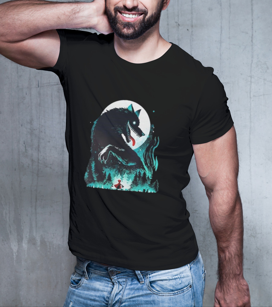The Wolf Tale Moonlit Forest Encounter T-Shirt