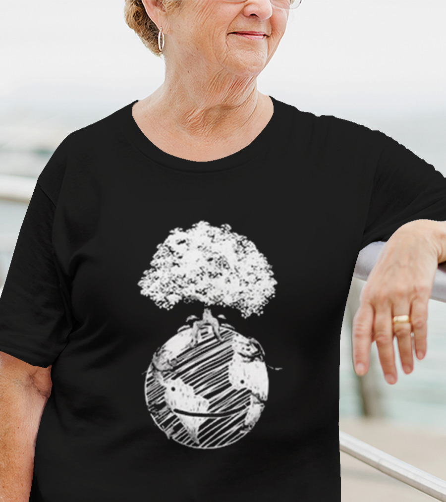 Dream Organic Earth Day Tree Planet T-Shirt
