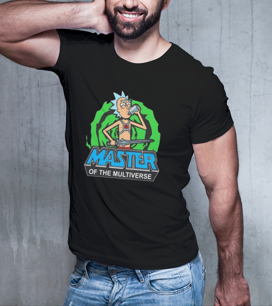 Rick And Morty Master Of The Multiverse Drinking Sword Portal Adventure T-Shirt