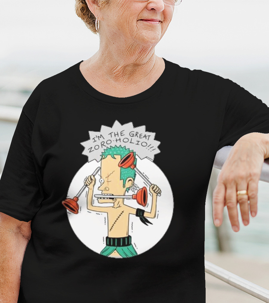 I'm The Great Zoroholio Plunger Warrior Parody Crossover T-Shirt
