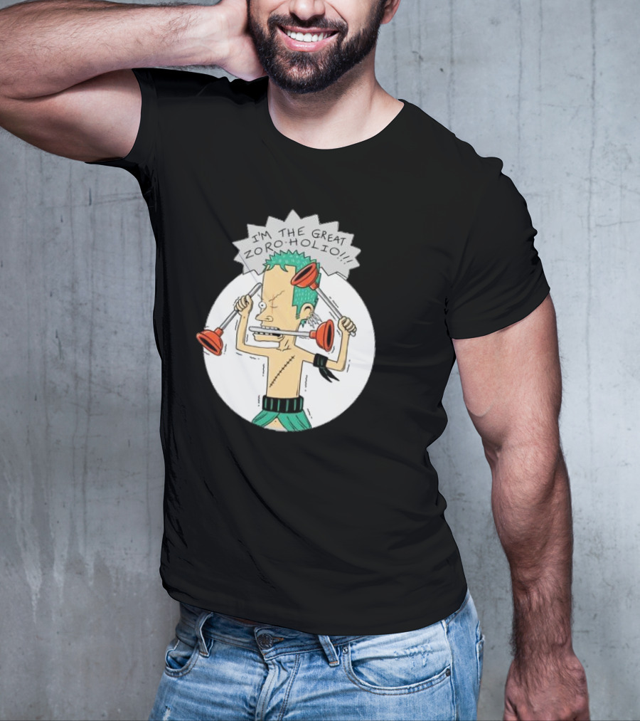 I'm The Great Zoroholio Plunger Warrior Parody Crossover T-Shirt