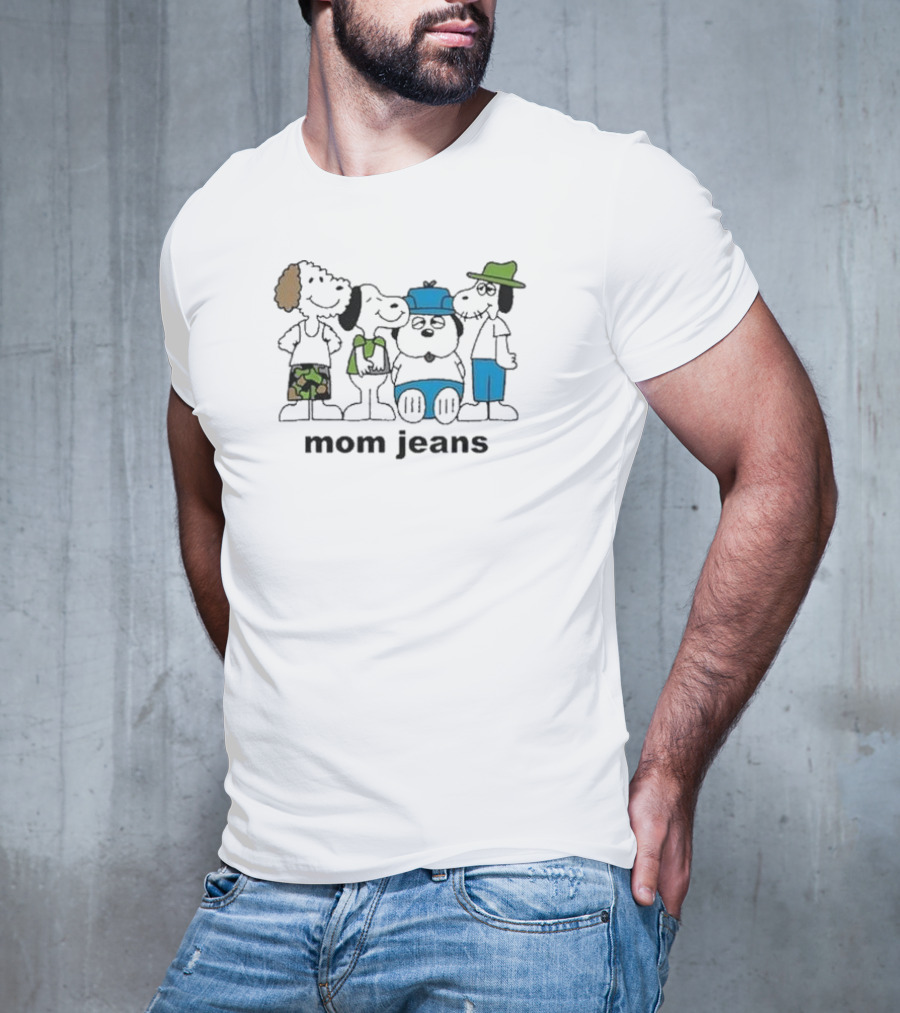 Mom Jeans Original Iwantmyhoney Mj Snoopy Dogs T-Shirt