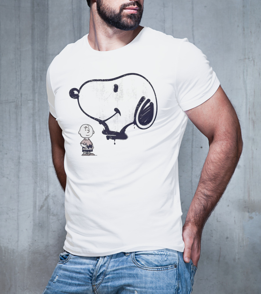 Snoopy And Charlie Brown Graffiti Iconic Character T-Shirt