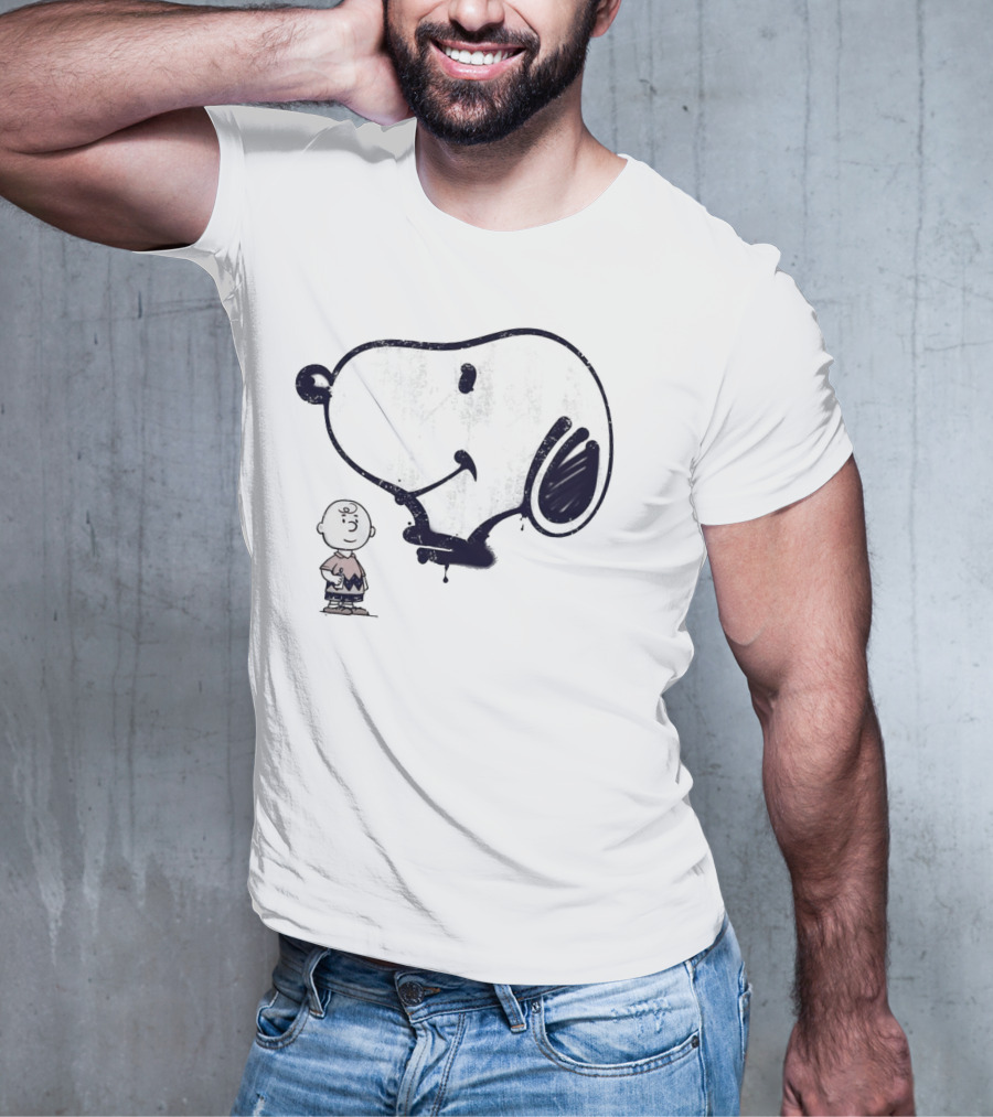 Snoopy And Charlie Brown Graffiti Iconic Character T-Shirt