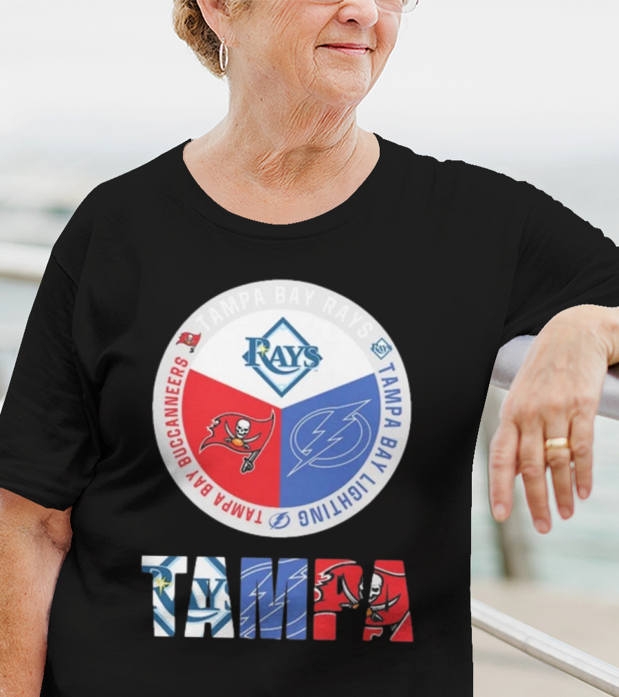 Tampa Bay Rays X Tampa Bay Lightning X Tampa Bay Buccaneers T-Shirt