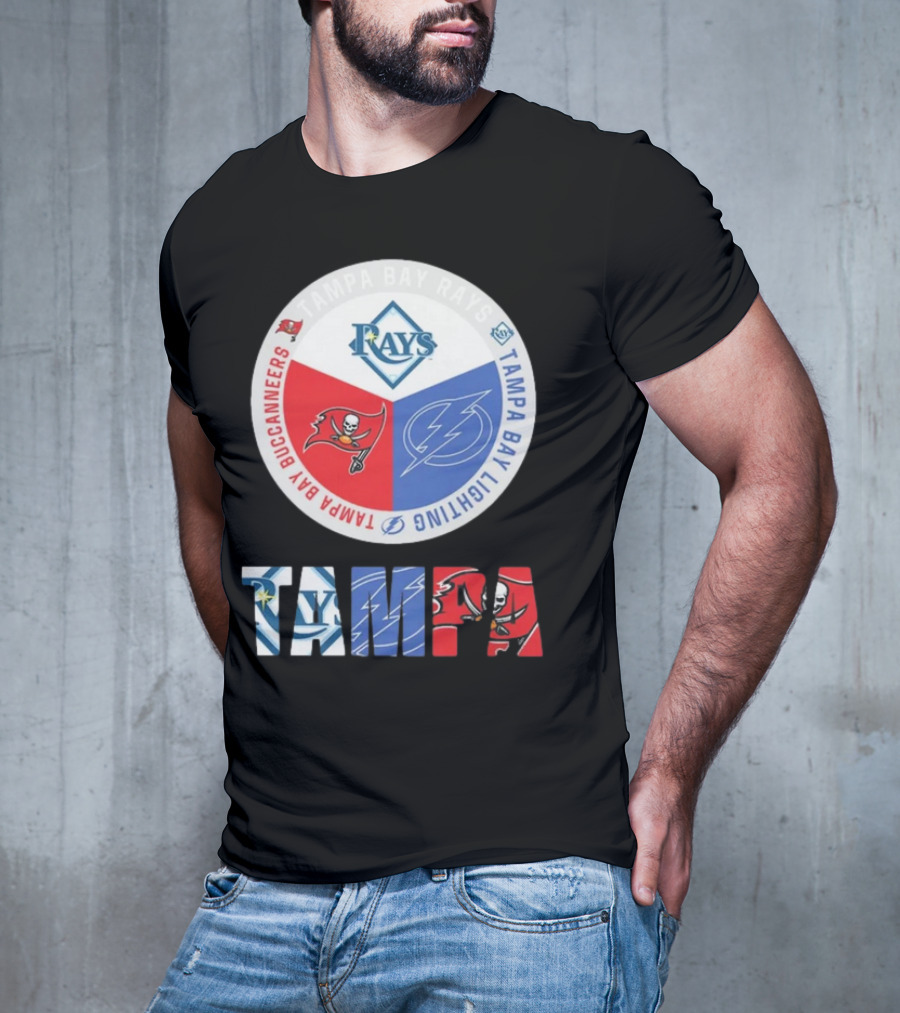 Tampa Bay Rays X Tampa Bay Lightning X Tampa Bay Buccaneers T-Shirt