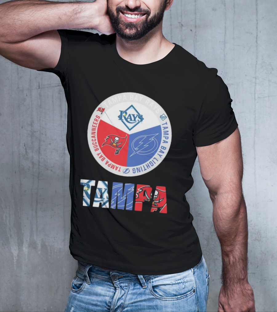 Tampa Bay Rays X Tampa Bay Lightning X Tampa Bay Buccaneers T-Shirt